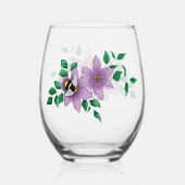 Hummellavender-Blume Gelb Weinglas Ohne Stiel (Vorderseite)