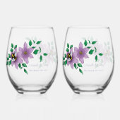 Hummellavender-Blume Gelb Weinglas Ohne Stiel (Vorderseite)