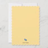 Hummelmommo als Baby-Dusche Einladung (Rückseite)