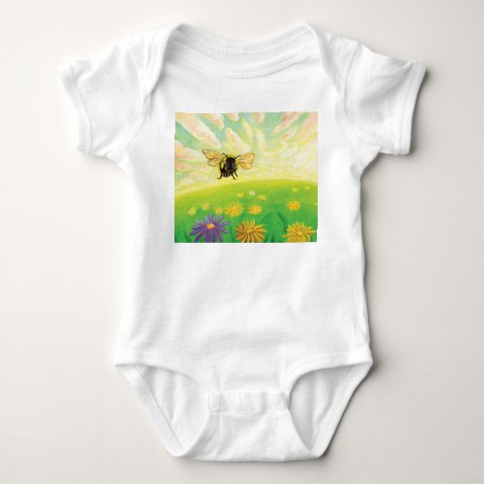 Hummeln am Horizont Baby Strampler (Vorderseite)