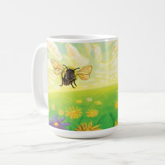 Hummeln am Horizont Kaffeetasse (Vorderseite Links)