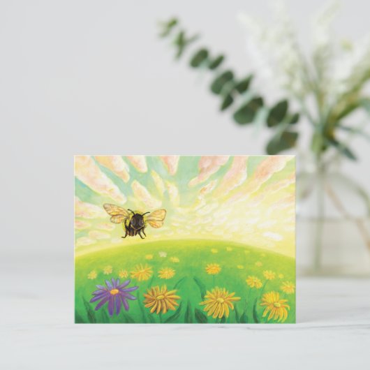 Hummeln am Horizont Postkarte (Stehend Vorderseite)