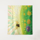 Hummeln am Horizont Wandteppich (Vorderseite)