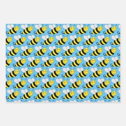 Hummeln anders gefärbt geschenkpapier set (Vorderseite 2)