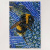Hummeln auf blauem Fleck Puzzle (Vertikal)