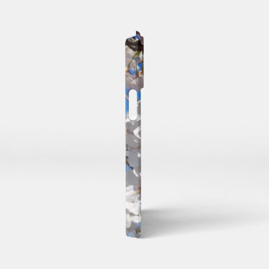 Hummeln auf der Blüte der Wildkirsche iPhone Hülle (Rechte Seite)