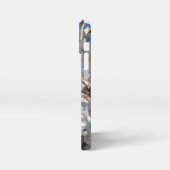 Hummeln auf der Blüte der Wildkirsche iPhone Hülle (Linke Seite)