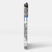 Hummeln auf der Blüte der Wildkirsche iPhone Hülle (Rechte Seite)