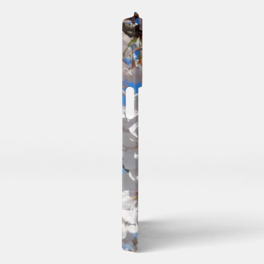 Hummeln auf der Blüte der Wildkirsche iPhone Hülle (Rechte Seite)