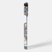 Hummeln auf der Blüte der Wildkirsche iPhone Hülle (Rechte Seite)