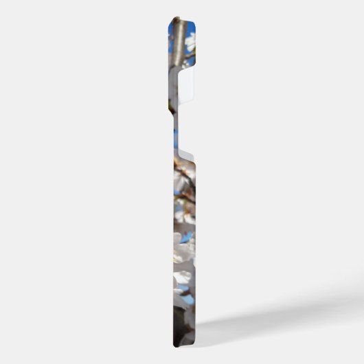 Hummeln auf der Blüte der Wildkirsche iPhone Hülle (Linke Seite)