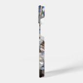 Hummeln auf der Blüte der Wildkirsche iPhone Hülle (Linke Seite)