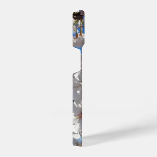 Hummeln auf der Blüte der Wildkirsche iPhone Hülle (Rechte Seite)