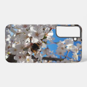 Hummeln auf der Blüte der Wildkirsche Samsung Galaxy Hülle (Rückseite (Horizontal))