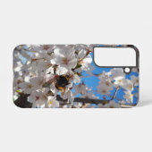 Hummeln auf der Blüte der Wildkirsche Samsung Galaxy Hülle (Rückseite (Horizontal))