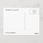Hummeln auf der Süßerbse Postkarte (Rückseite)