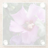 Hummeln auf Hibiskus Blume Glasuntersetzer (Rückseite)