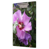 Hummeln auf Hibiskus Blume Klemmbrett (Links)