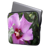 Hummeln auf Hibiskus Blume Laptopschutzhülle (Vorderseite Links)