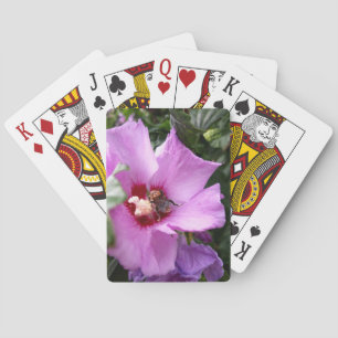 Hummeln auf Hibiskus Blume Spielkarten