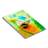 Hummeln auf Löwenzahn Notizblock (Rechte Seite)