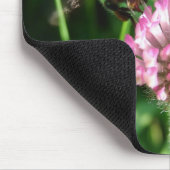 Hummeln auf Red Clover Mousepad (Ecke)