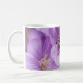 Hummeln auf rosa Blume Tasse (Links)