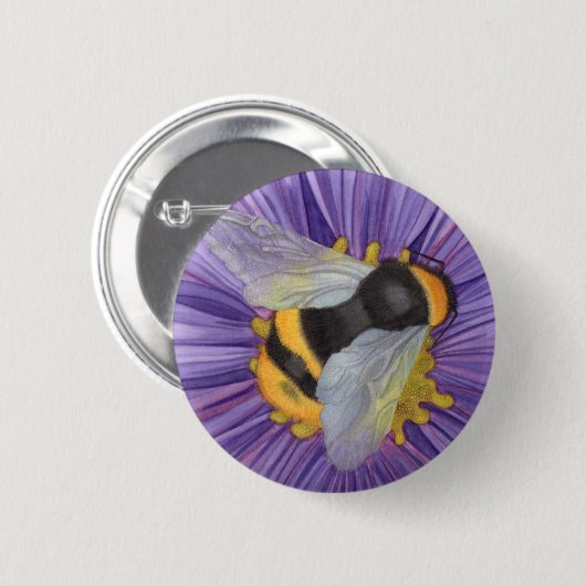 Hummeln-Button auf Button rette die Bienen! (Vorne & Hinten)