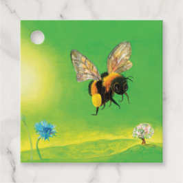 Hummeln, die über die Wiese fliegen Geschenkanhänger