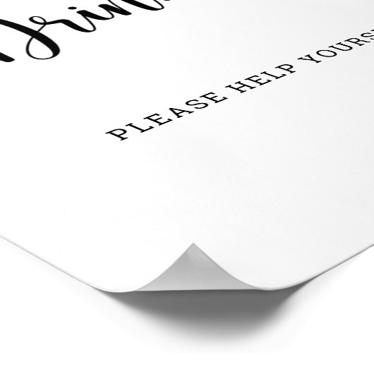 Hummeln - Getränke helfen Ihnen Poster (Ecke)