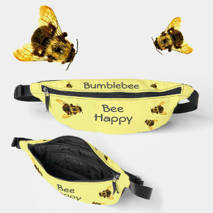 Hummeln glücklich gelb bauchtasche