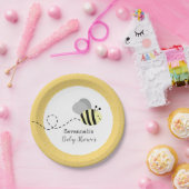 Hummeln, grau und gelb pappteller (Party)