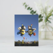 Hummeln Heißluftballons Postkarte (Stehend Vorderseite)