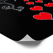 Hummeln & Herz Art Posters Poster (Ecke)