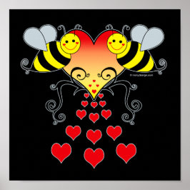 Hummeln & Herz Art Posters Poster