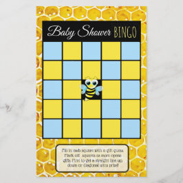 Hummeln Honey Bee Themed Baby Duschspiele Flyer