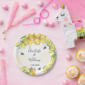 Hummeln Honig Gelbe Blüten Hochzeit Pappteller (Party)