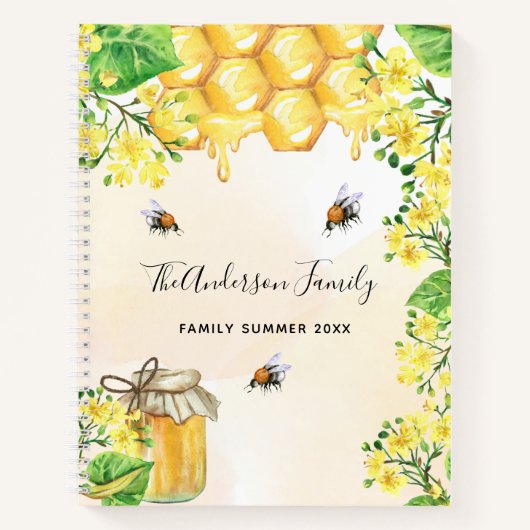 Hummeln Honigblüten Notizblock (Vorderseite)