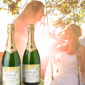 Hummeln, Honigblütenblüten Brautparty Schaumweinetikett