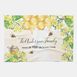 Hummeln, Honigblütenblüten Geschirrtuch