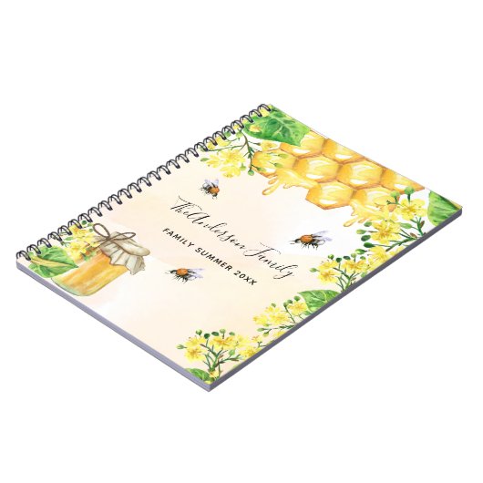 Hummeln, Honigblütenblüten Notizblock (Linke Seite)