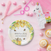 Hummeln, Honigblütenblüten Pappteller (Party)