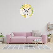 Hummeln, Honigblütenblüten Runde Wanduhr