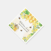 Hummeln, Honigblütenblüten Serviette (Ecke)