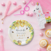 Hummeln Honiggelbe Blüten Babydusche Pappteller (Party)