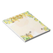 Hummeln Honiggelbe Blüten Namensgeschäft Notizblock (angewinkelt)