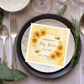 Hummeln-Honigwabensonnenblumen Babydusche Serviette