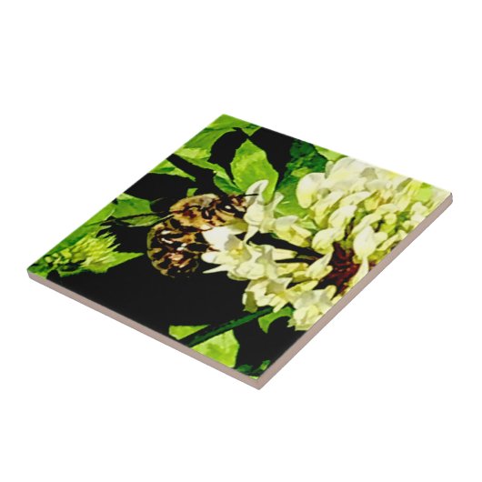 Hummeln-Keramik Fliese (Seite)