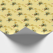 Hummeln mit Herz Geschenkpapier (Ecke)