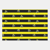 Hummeln mit Herz- und Honigwabenverpackung Geschenkpapier Set (Vorderseite 3)